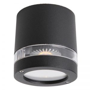 Focus Utelampe Sort for tak GU10 IP44-0