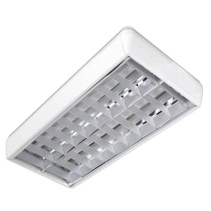 Interiørarmatur Helene blank optikk 2x58W-0 Interiørarmatur Helene blank optikk 2x58W-0