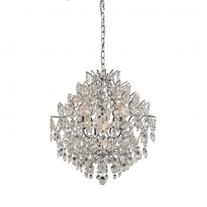 Cecilie Lysekrone Krom 6 x E14/40W Ø:53-0