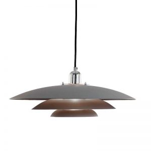 Cosmo Takpendel Grå/krom E27 60W IP-20-0