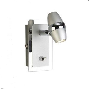 Bob Vegglampe Sølv 3W LED -0