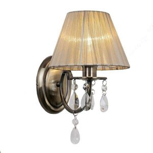 Carmela Vegglampe Patinert m/skjerm E14/40W-0