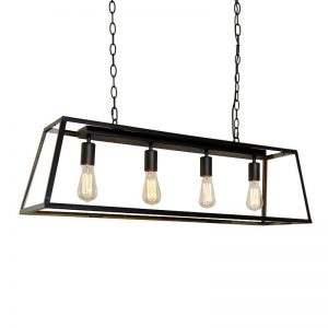 Dovre Takpendel Svart 4 X E27 L:100cm IP-20-0