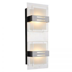 Ming-2 Vegglampe Krom m/dimmer 2 X 5W LED-0