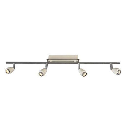 Orion Spotskinne Hvit/krom 4 X 3W LED m/dimmer-0 Orion Spotskinne Hvit/krom 4 X 3W LED m/dimmer-0