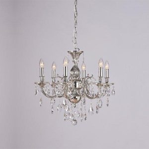 Sofie Lysekrone Antikk/sølv E14 Ø:58 IP-20-0