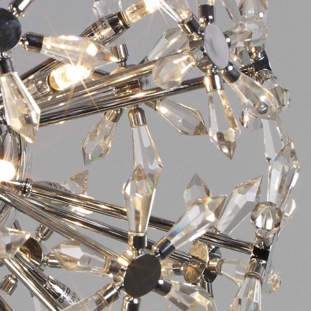 Sunniva Takpendel Stål 12 x G4/20W-4728 Sunniva Takpendel Stål 12 x G4/20W-4728