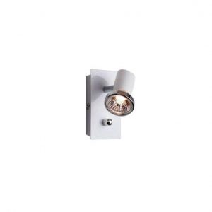 Tellus Vegglampe Hvit m/dimmer GU10/50W-0