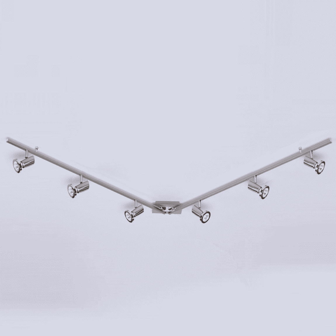 Tellus Spotskinne Stål 6 X GU10/50W -0 Tellus Spotskinne Stål 6 X GU10/50W -0