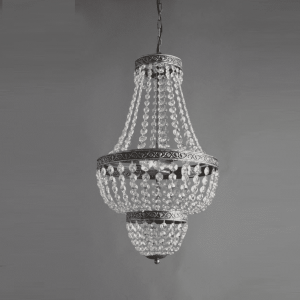 Tina Lysekrone Antikk/Sølv E14 Ø:40 IP-20-0