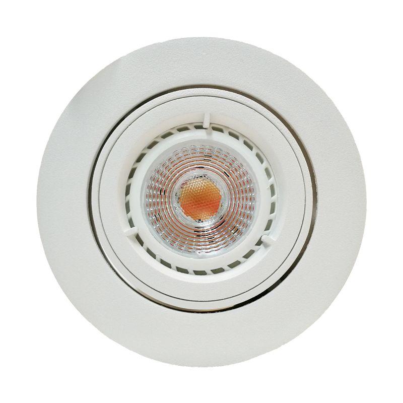 Mercur Downlight Circle 230v Nord GU10 5,5 W LED 2700k Hvit-0 Mercur Downlight Circle 230v Nord GU10 5,5 W LED 2700k Hvit-0