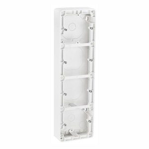 Påveggskappe Kvadruppel RS16 33mm Hvit-El-0