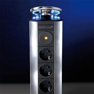 LIFT Pop-Up nedfellbar Steel LED-Ev-0