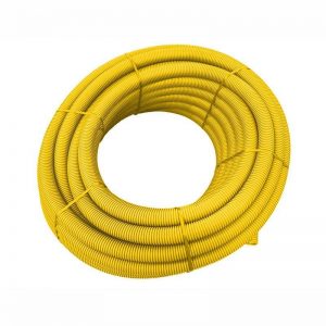 Korrugert rør for å grave ned kabel 50mm Gult