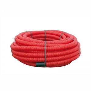 Korrugert 50mm Rødt rør for å grave ned kabel