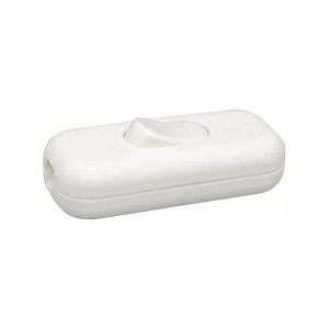 Ledningsbryter for Lampettledning Hvit-0