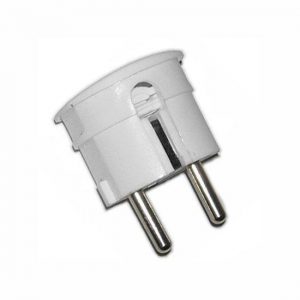 Støpsel med jord med sideveis kabelinnføring Hvit 16A-0