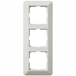 Kombinasjonsplate 3-Hull L3378 Hvit 90MM Tabberamme-El-0