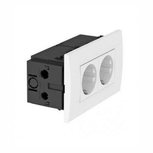 Installasjonskanal Stikkontakt Dobbel med boks-0