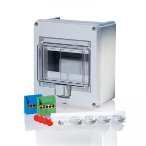 Kapsling m/dør påvegg IP55 - 6 MODUL-0