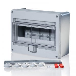 Kapsling m/dør påvegg IP55 - 10 MODUL-0