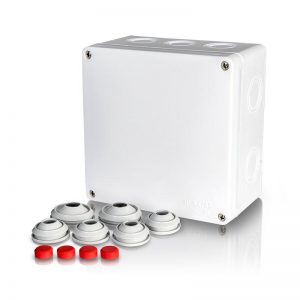 Koblingsboks FK311 140X140X79MM m/kabelgjennomføringer IP65-F-0