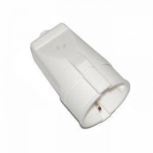 Skjøtekontakt med Jord Hvit 16A-0