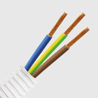 Ferdigtrukket rør Ø 16mm med PN 3G1,5mm2