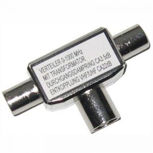 Antennesplitt tv 2Veis iec hun/ 2 x iec han-0