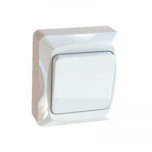 Bryter påvegg Egant hvit 1Pol/Endevender-0