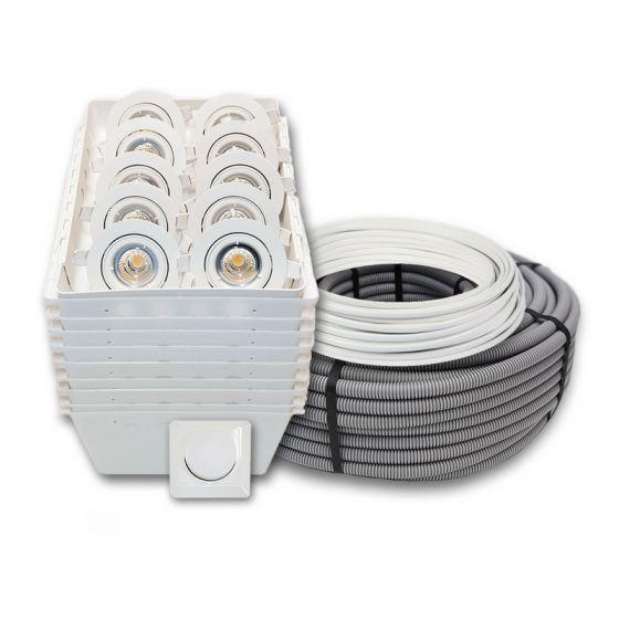 Downlightspakke LED 2. GU10 Nord x 10-0 Downlightspakke LED 2. GU10 Nord x 10-0