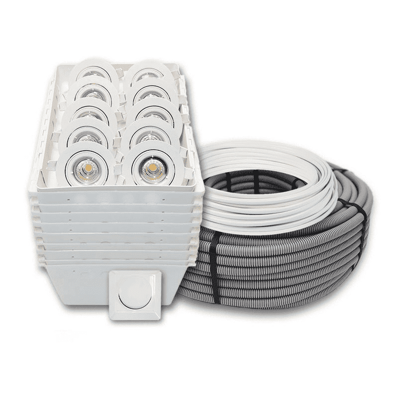 Downlightspakke LED 3. GU10 Nord x 20-0 Downlightspakke LED 3. GU10 Nord x 20-0