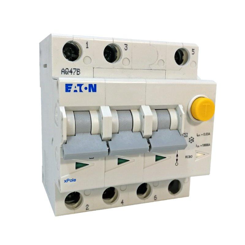 Jordfeilautomat 25-3-C-30mA 4modul-Ea-0 Jordfeilautomat 25-3-C-30mA 4modul-Ea-0