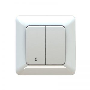 Bryter innfelt Egant Hvit 2-1Pol-0