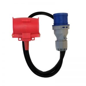 Overgang Egant 316-9-230V 16A til 2 x Schuko IP44-0