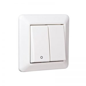 Bryter innfelt RS16/ hvit 2-1Pol-Elko-0