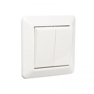 Bryter innfelt RS16/ hvit 5 Kronevender-Elko-0