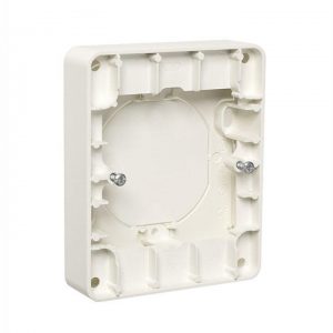 Påveggskappe for innfelt RS stikkontakt Hvit-El-0
