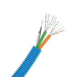 Ferdigtrukket rør Ø 20mm 2xCAT 6 + 1x Ant.kab.-0