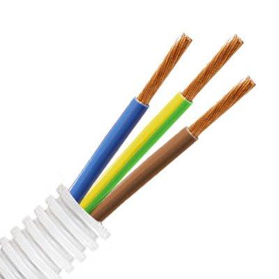 Ferdigtrukket rør Ø 16mm med PN 3G1,5mm2 -0 Ferdigtrukket rør Ø 16mm med PN 3G1,5mm2 -0