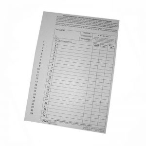 Kursfortegnelse Selvklebende-0