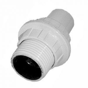 Lampeholder E14 Gjeng Hvit med 2 Ringer-0