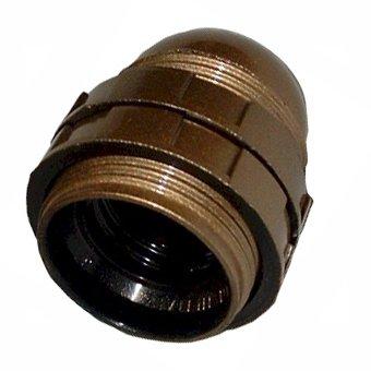 Lampeholder E27 Gjeng. Bronse med 2 Ringer-0 Lampeholder E27 Gjeng. Bronse med 2 Ringer-0