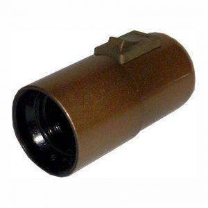Lampeholder E27 Slett Bronse med Bryter-0