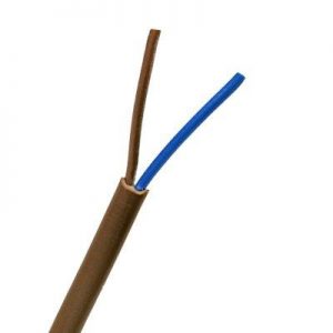 Lampettledning PL 2 X 0,75 brun-met-0