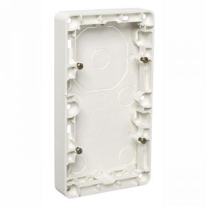 Påveggskappe Dobbel RS16 33mm Hvit-El-0