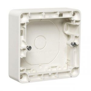 Påveggskappe Enkel RS16 25mm Hvit-El-0