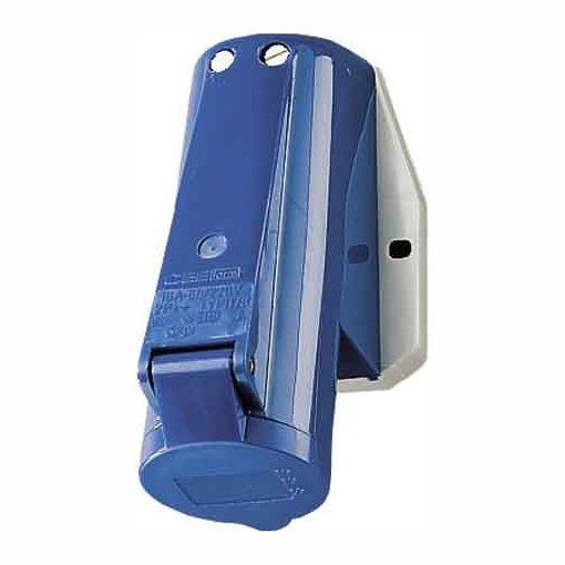 Rundstift Stikkontakt påvegg 3-FAS 332-9 230V Blå IP44-0 Rundstift Stikkontakt påvegg 3-FAS 332-9 230V Blå IP44-0