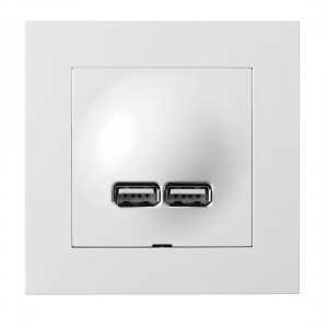 Stikkontakt USB lader innfelt Plus 2,1A I-El-0