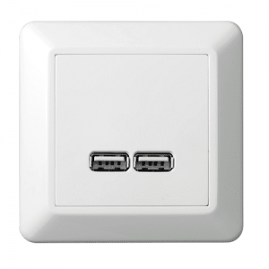 Stikkontakt USB lader innfelt RS16 2,1A I-El-0